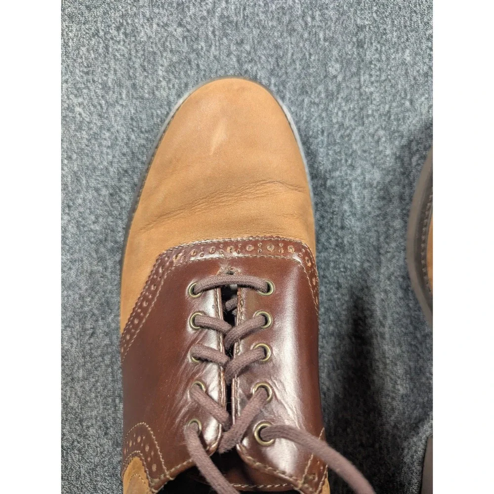 Rockport Mens Brown Leather Saddle Oxford Shoes Size 8M